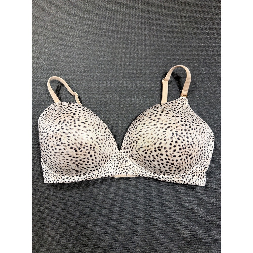 Victorias Secret Body by Victoria Nursing Bra Wireless Leopard Print 36DDD